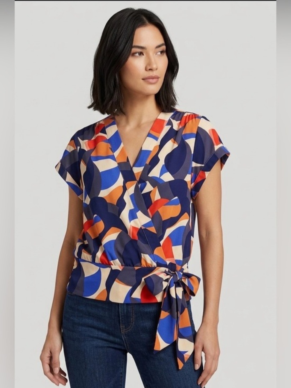 Nine West Women's Abstract Blouse